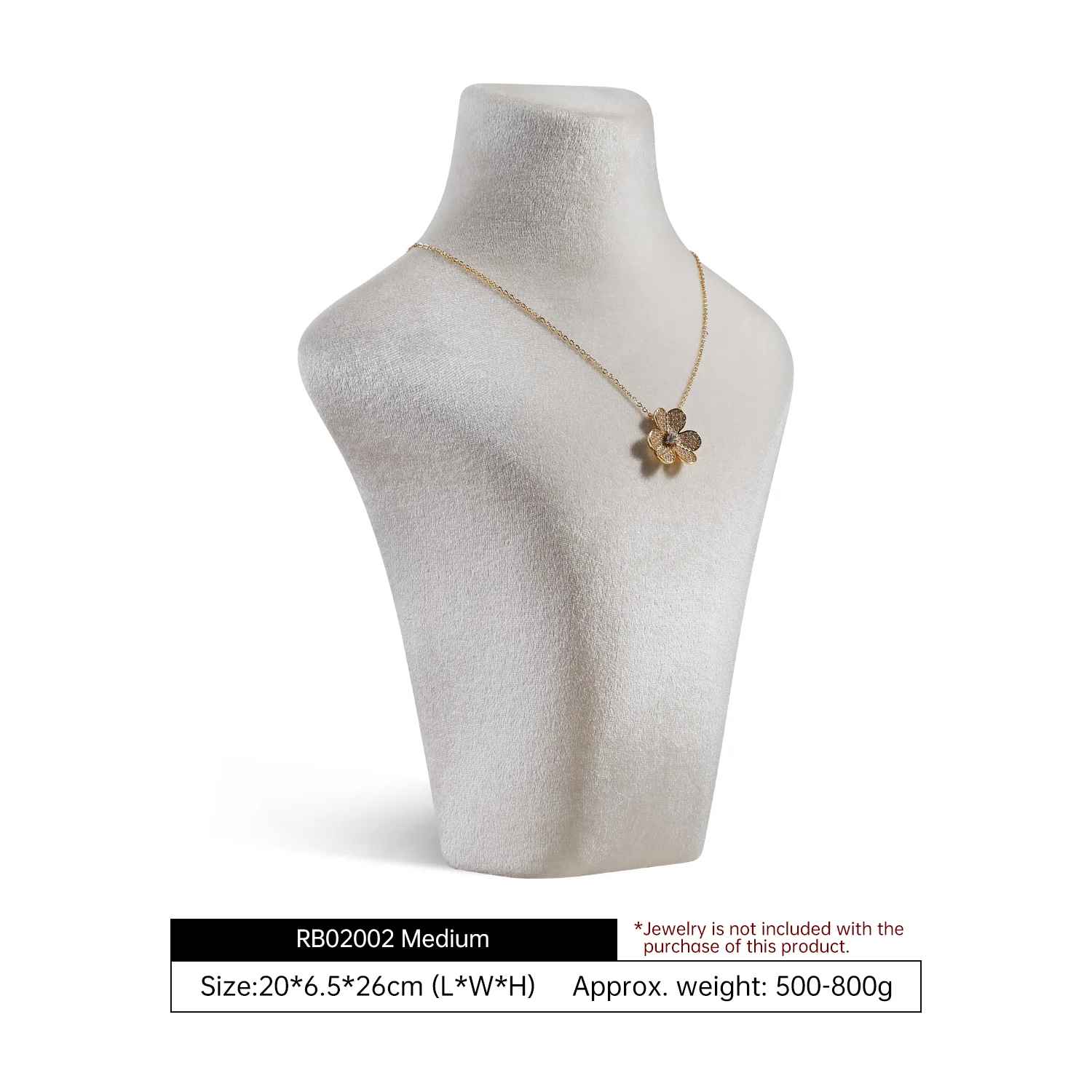 Présentoir collier velours