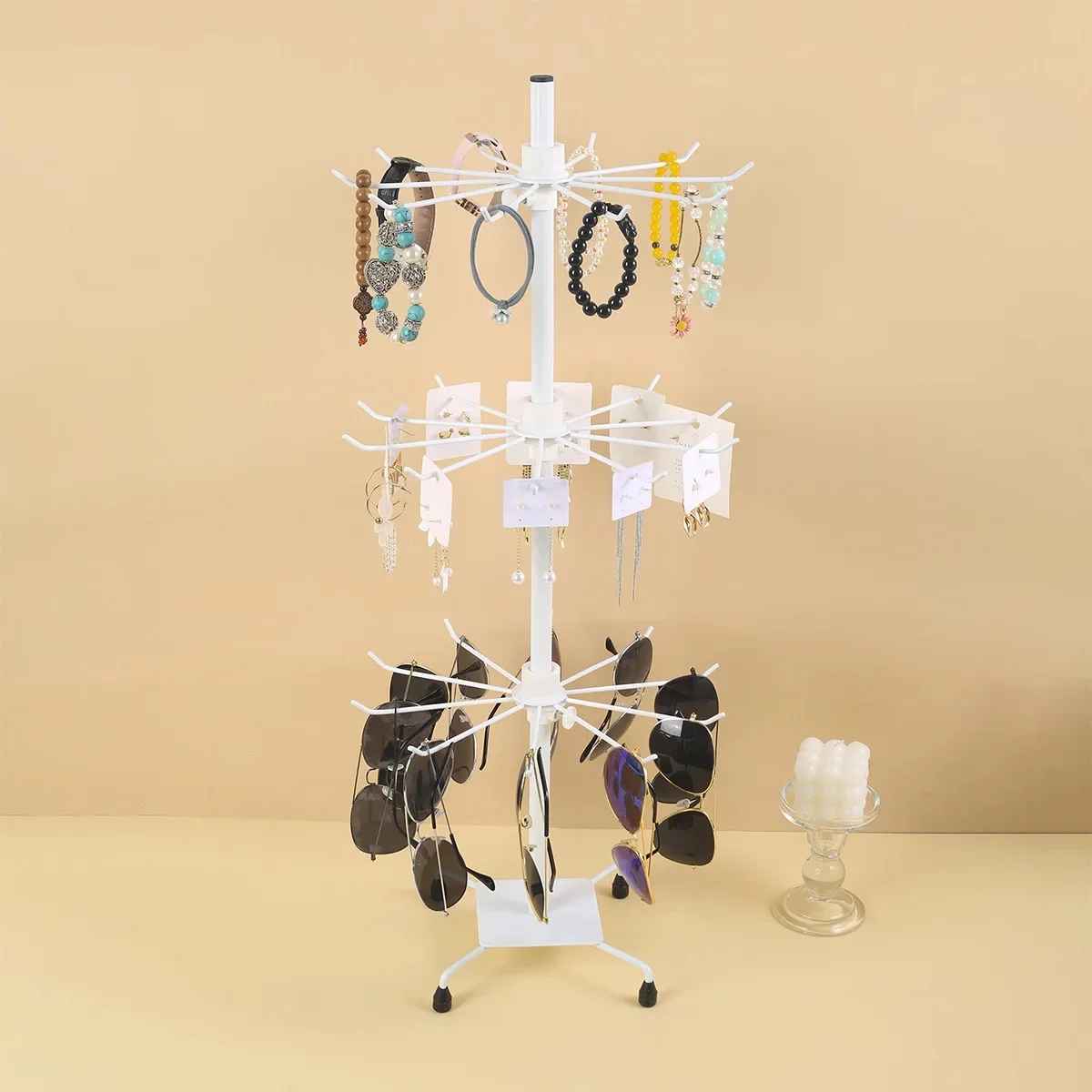 Présentoir collier tournant