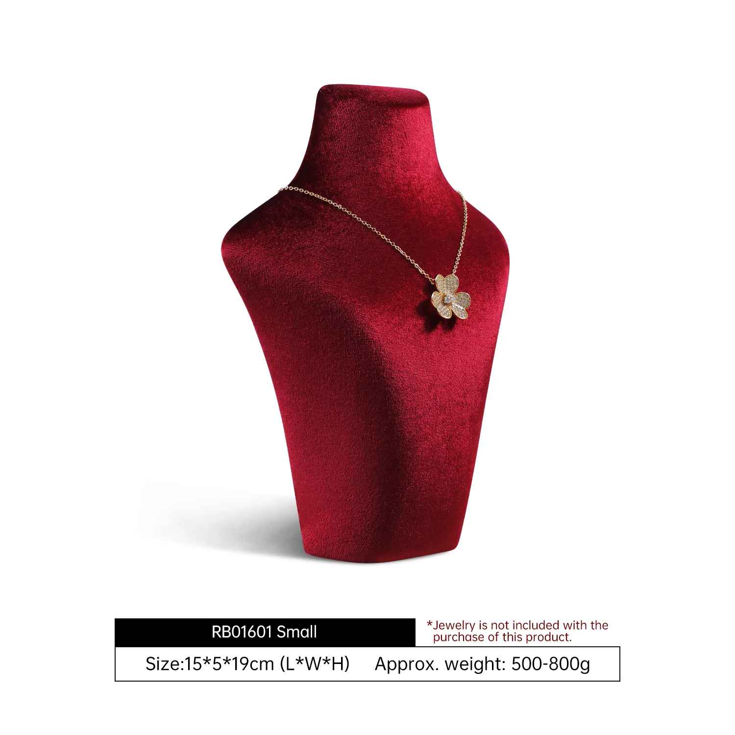 Présentoir collier velours