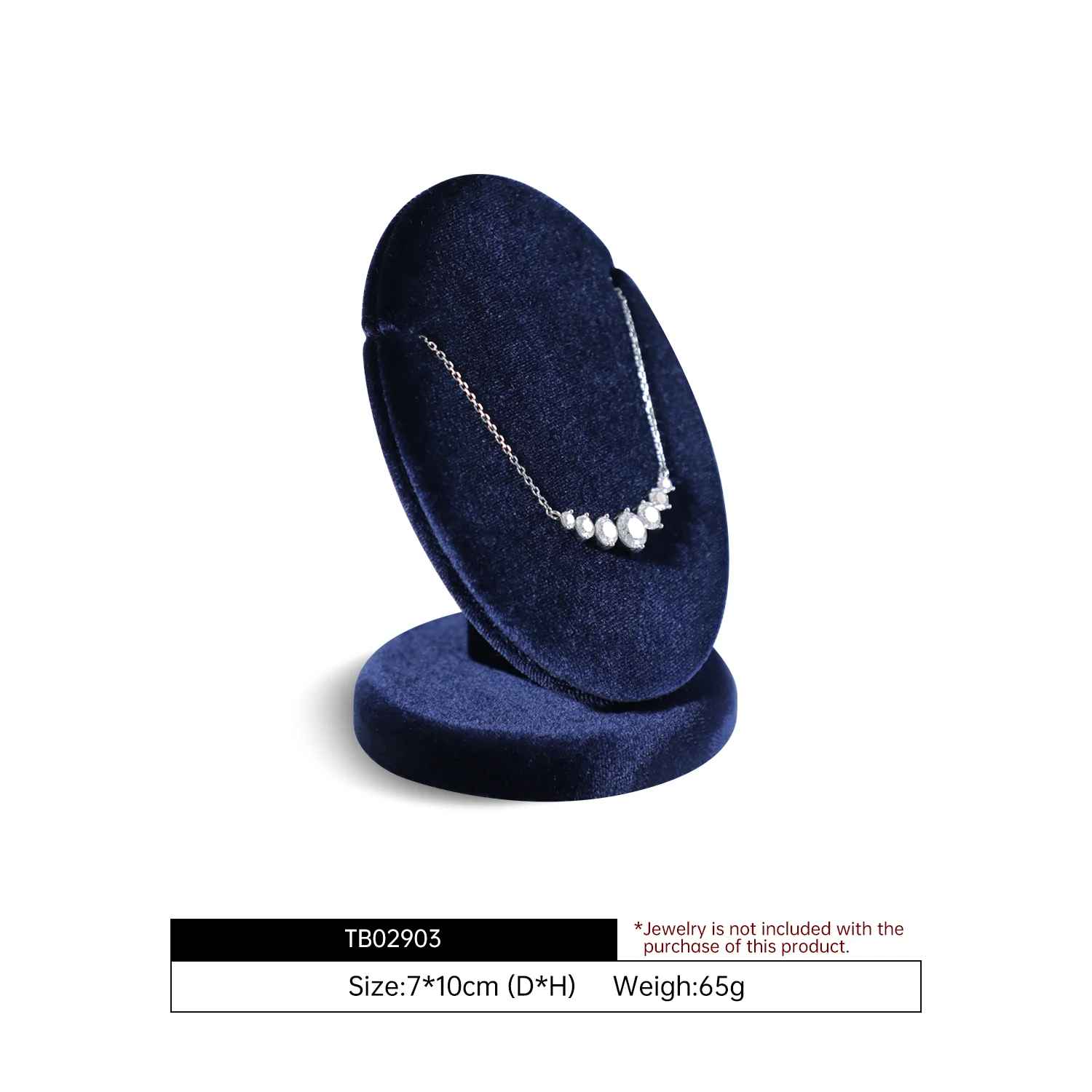 Mini présentoir collier velours