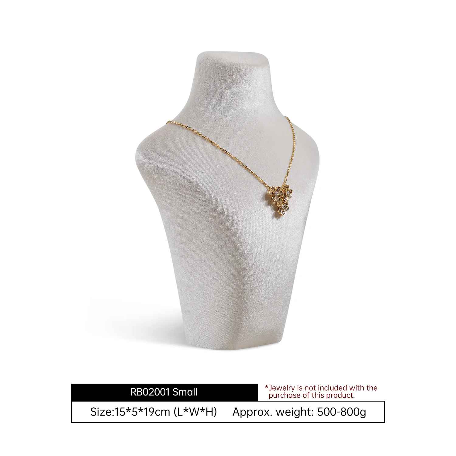 Présentoir collier velours