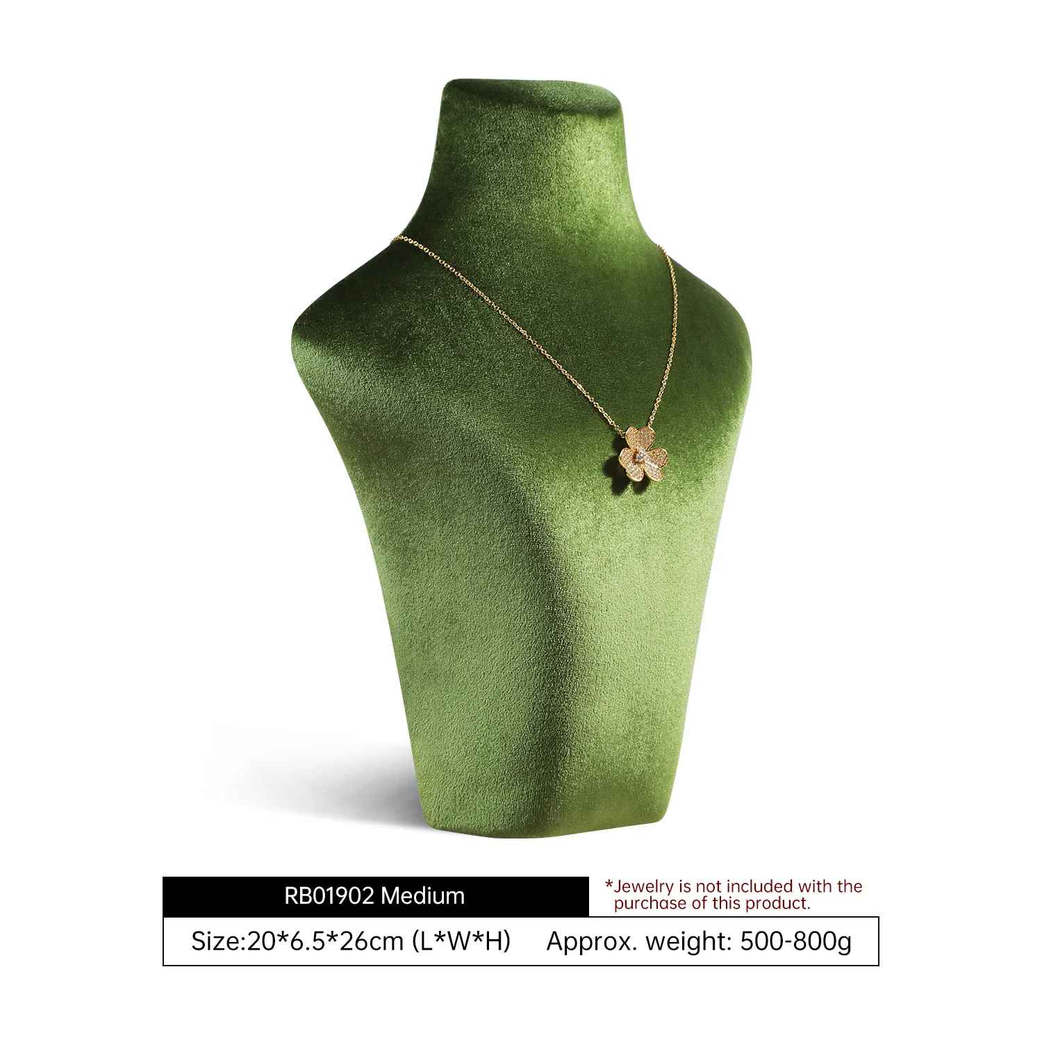 Présentoir collier velours