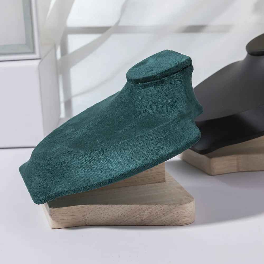 Présentoir collier vitrine velours