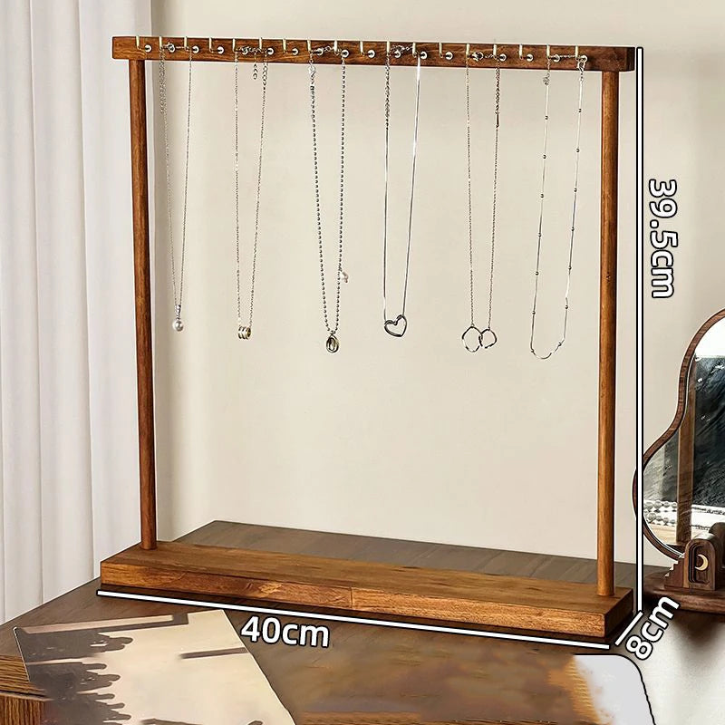 Presentoir Collier Bois Rustique