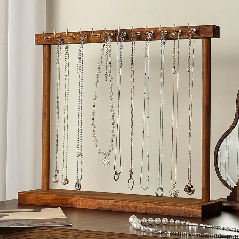 Presentoir Collier Bois Rustique