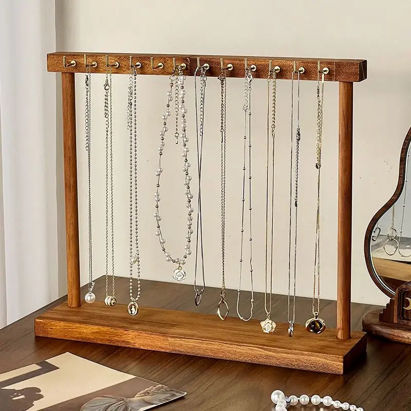 Presentoir Collier Bois Rustique