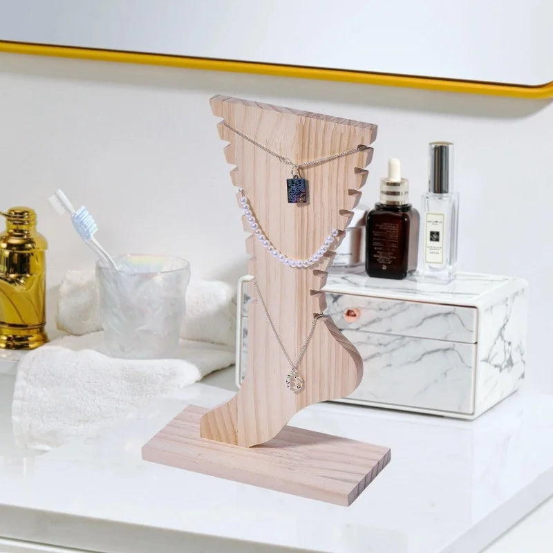 Présentoir bracelet cheville bois