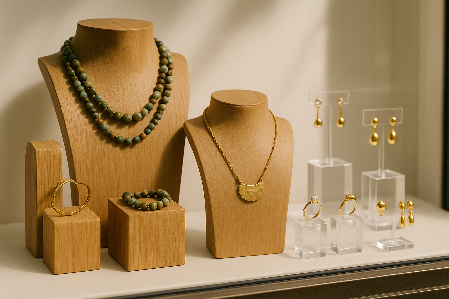 Présentoir bijoux bois vs plexiglas : lequel choisir ?