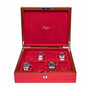 Boîte Montres Bois Rouge 8 Places Velours Laqué