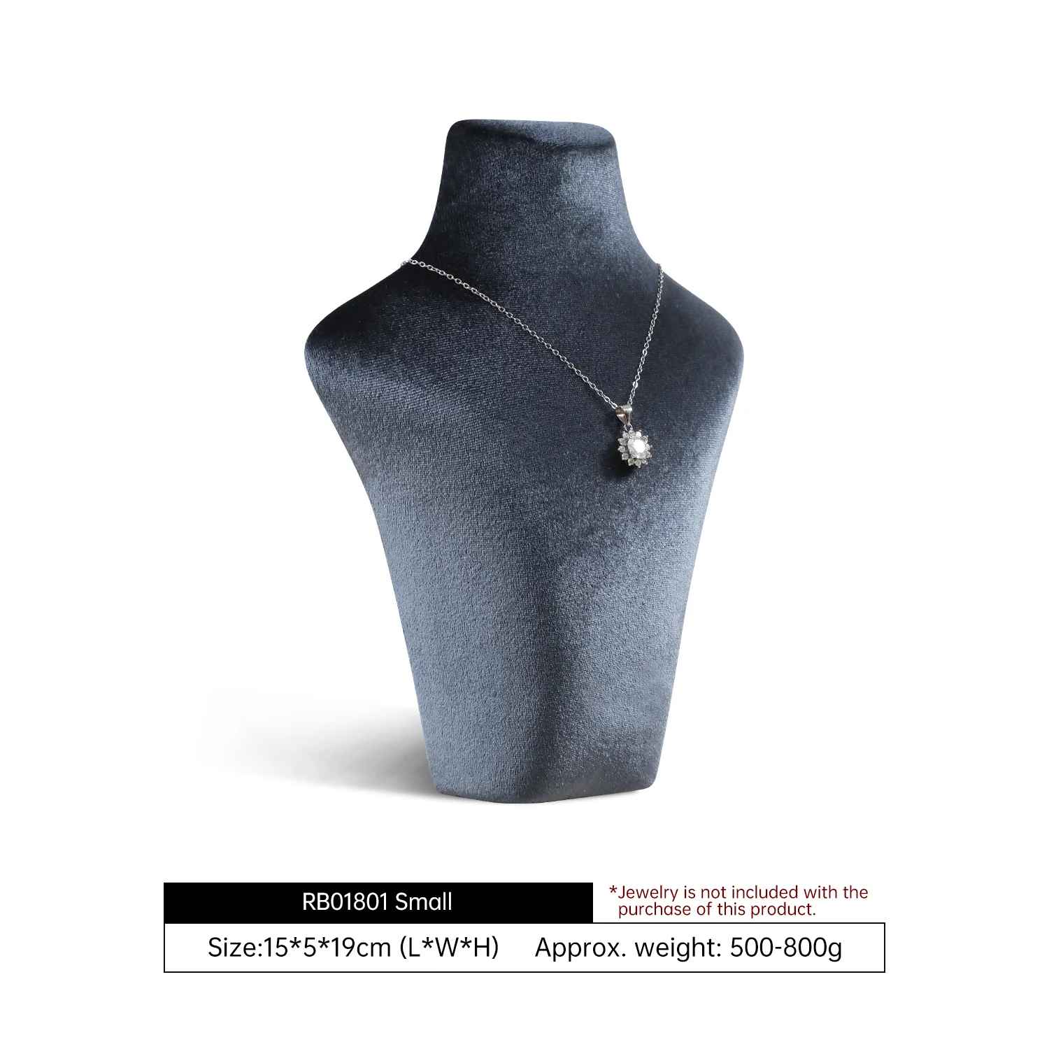 Présentoir collier velours