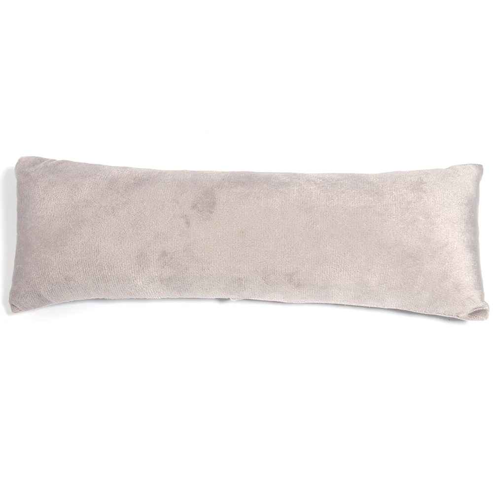 Présentoir Bracelet Coussin Velours Gris Clair (8.5 × 24 cm)