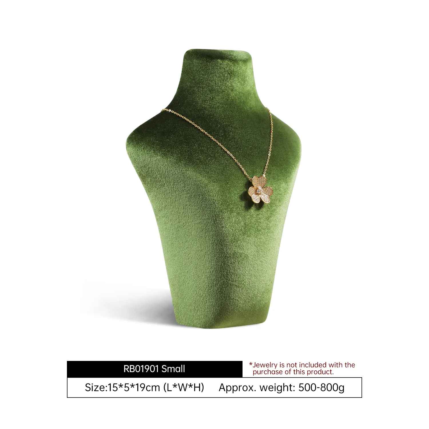 Présentoir collier velours