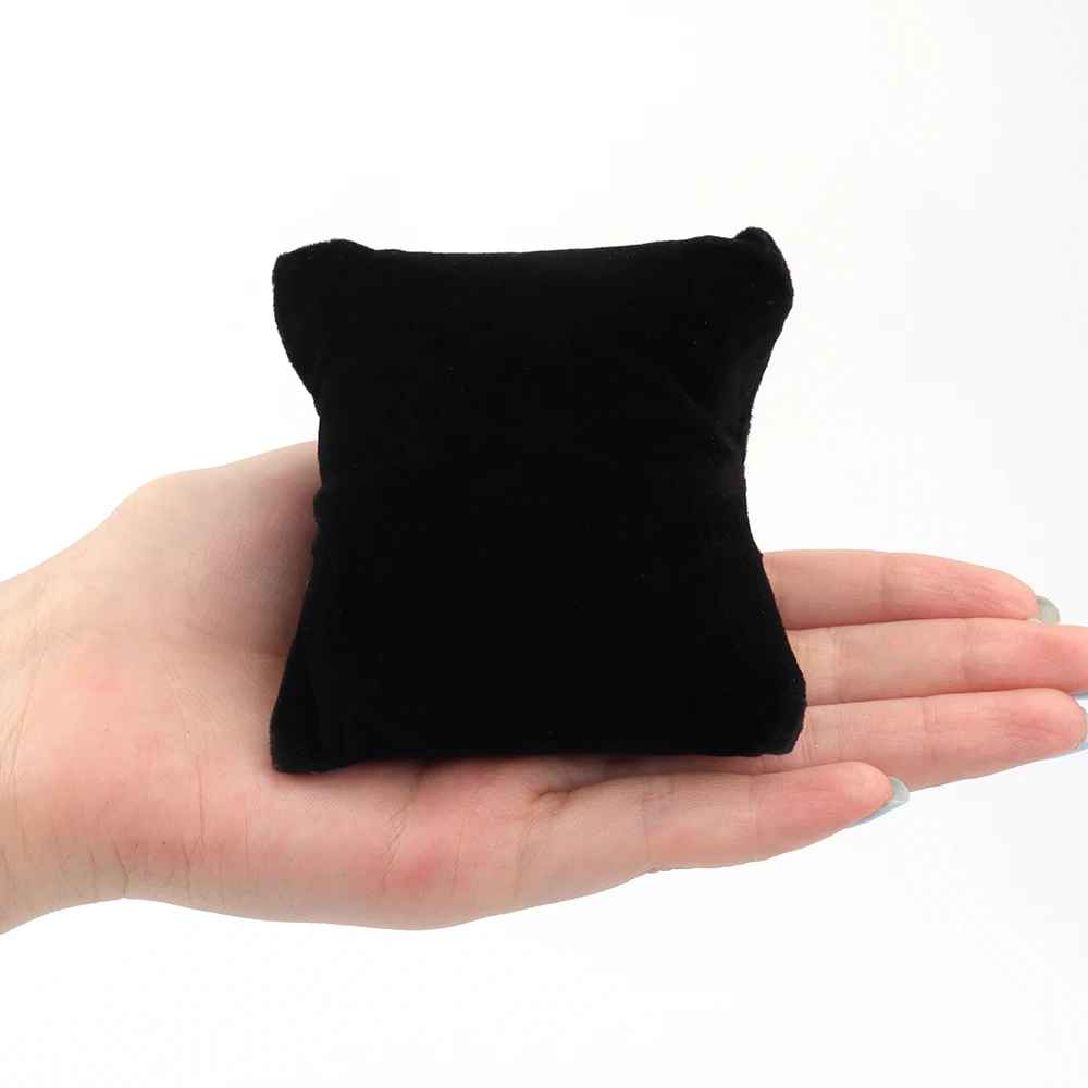 Présentoir Bracelet Coussin Velours Noir (8 × 8 cm)