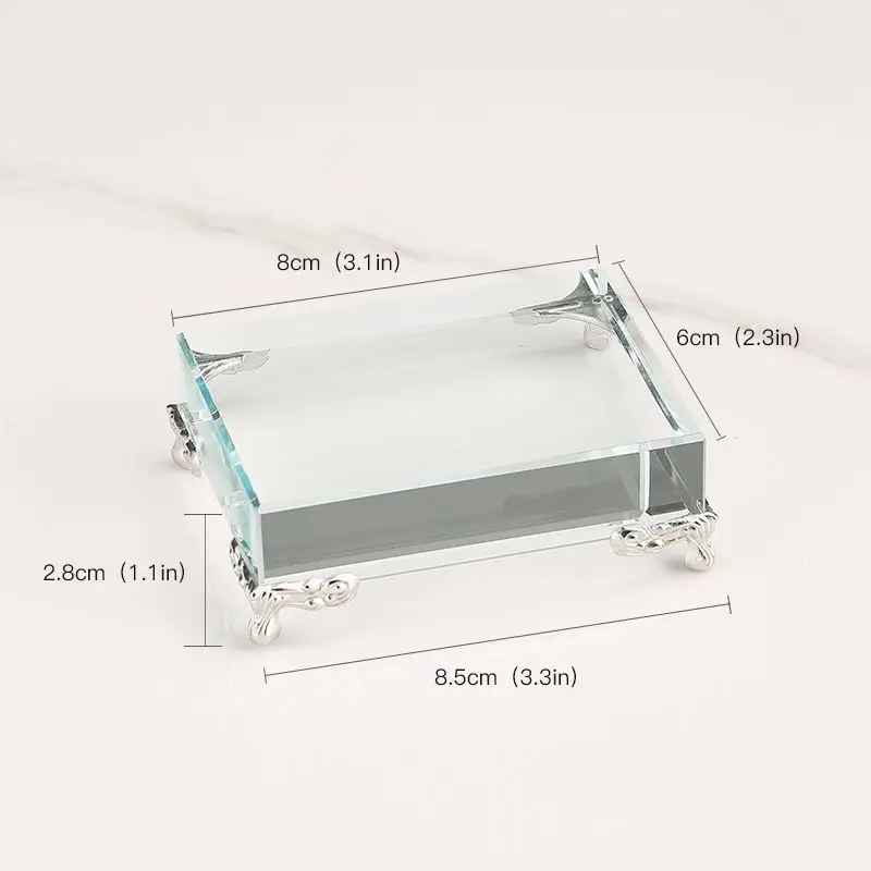 Présentoir collier verre