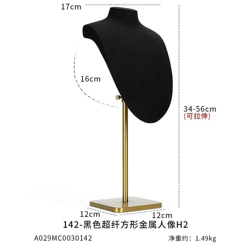 presentoir collier vitrine sur pied