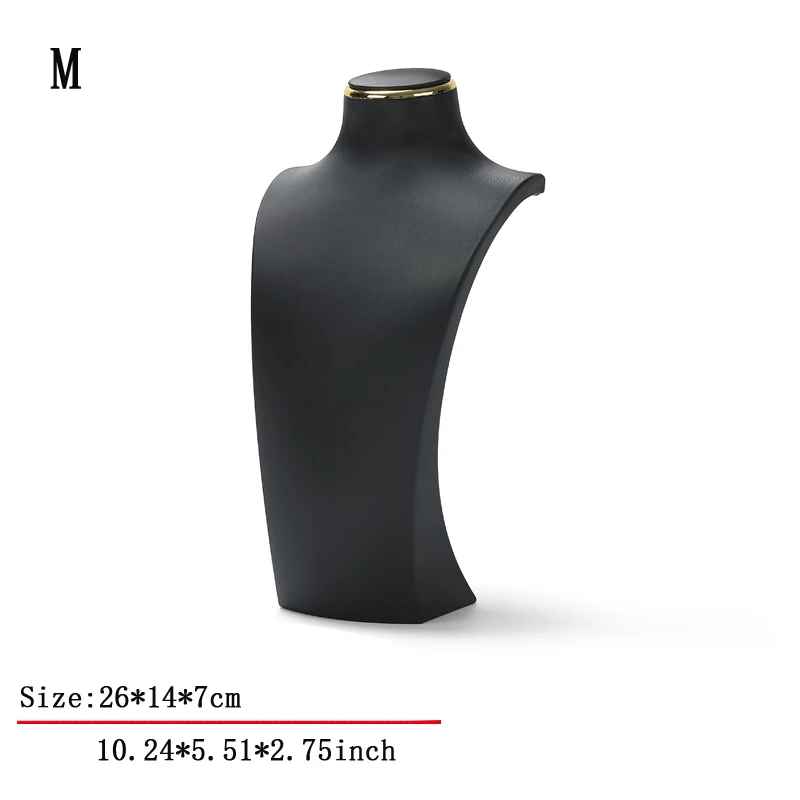 Présentoir collier luxe cuir