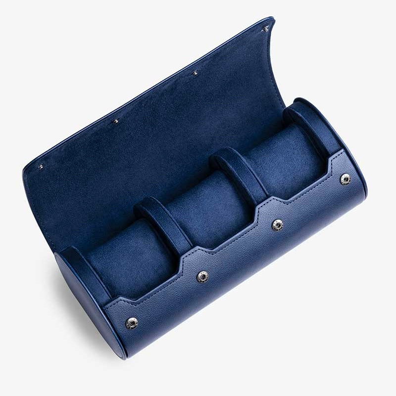 Étui Montres Cuir Véritable 3 Places Voyage