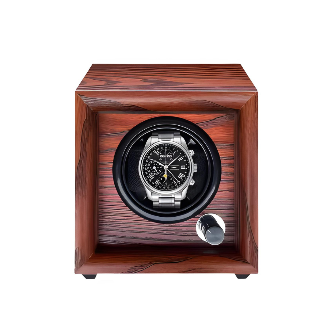 Remontoir Montre Automatique Bois Noyer LED 1 Place