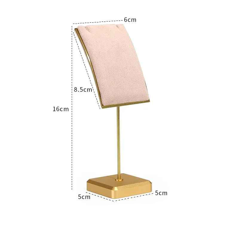 Presentoir de comptoir collier femme  metal velours