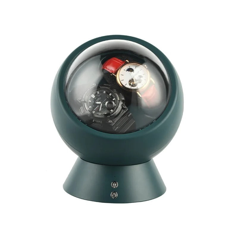 Remontoir Montre Globe LED Blanc