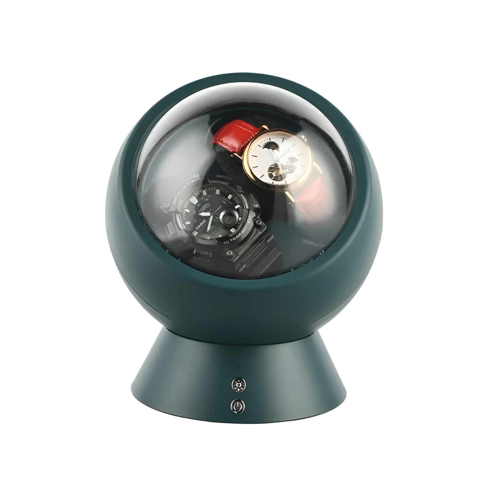 Remontoir Montre Globe LED Blanc