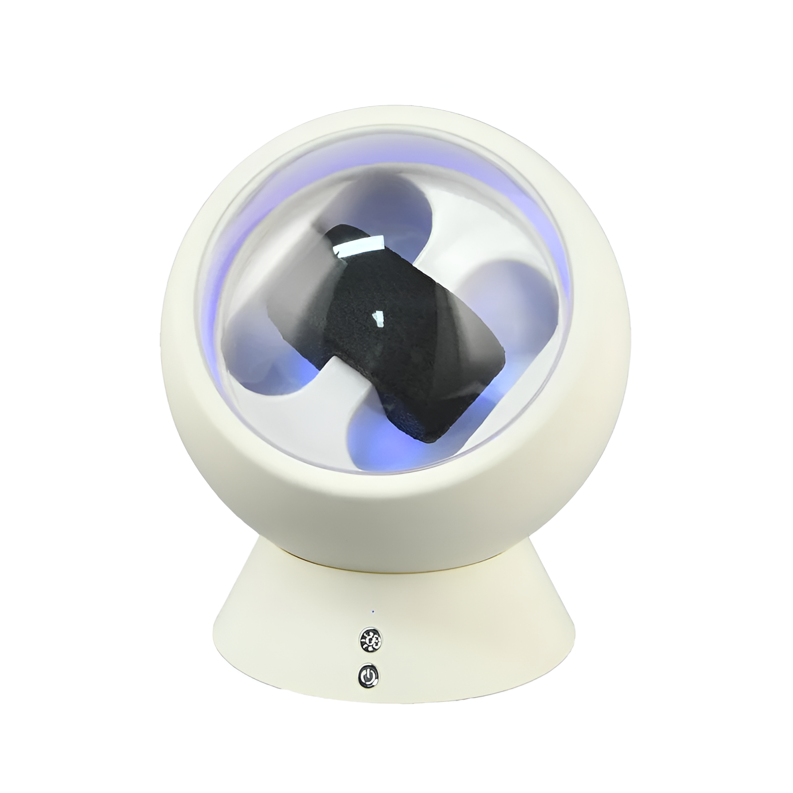 Remontoir Montre Globe LED Blanc