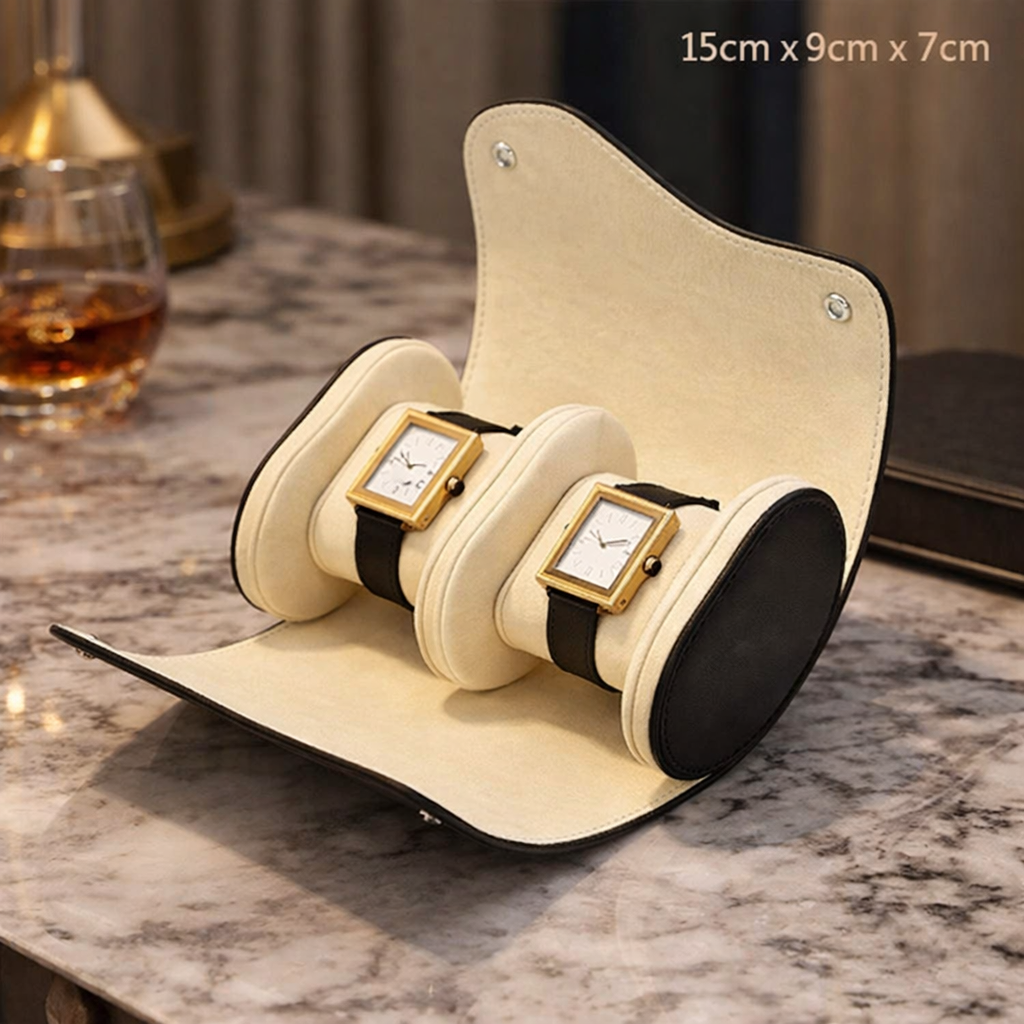 Étui Voyage Montre Cuir Duo Ovale