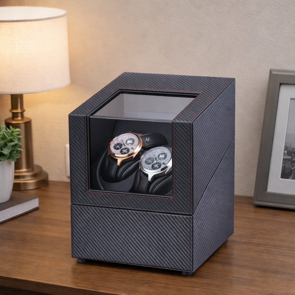 Remontoir Montre Cuir 2 Modes Rotation