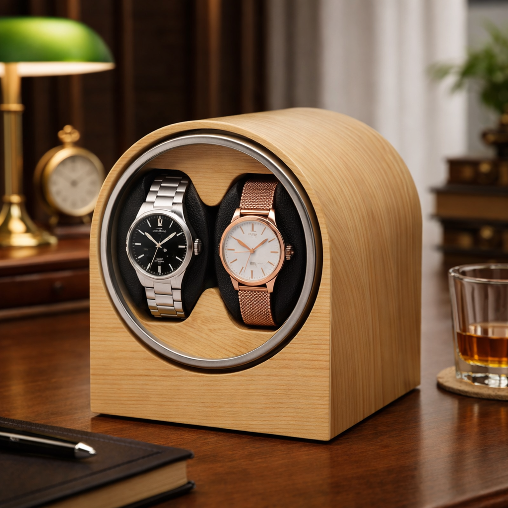 Remontoir Montre Bois 2 Places USB