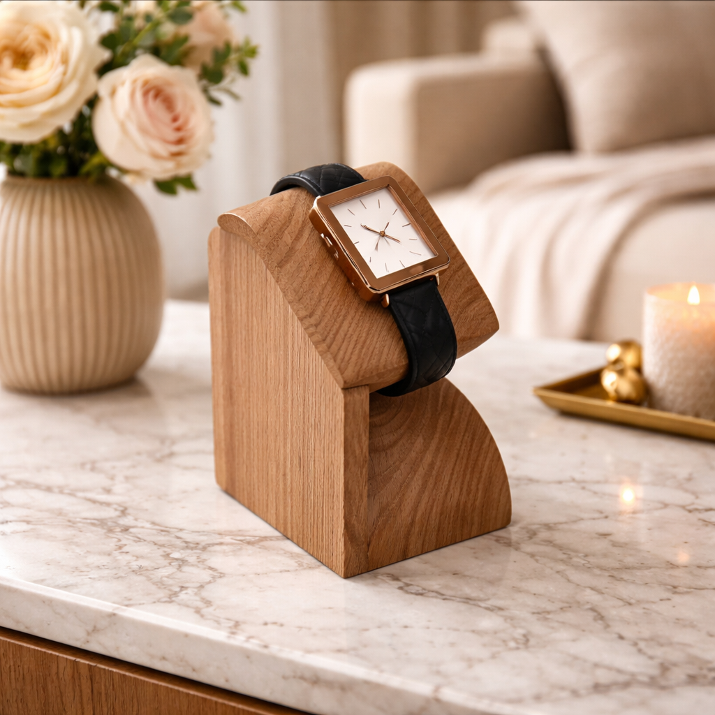 Présentoir Montre Bois Compact Minimaliste