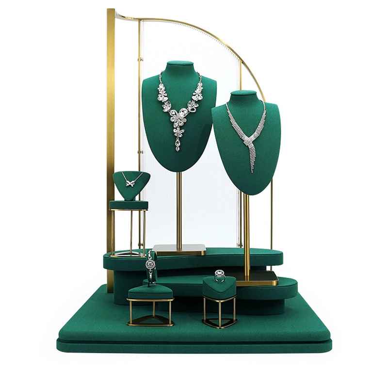 presentoir collier vitrine sur pied