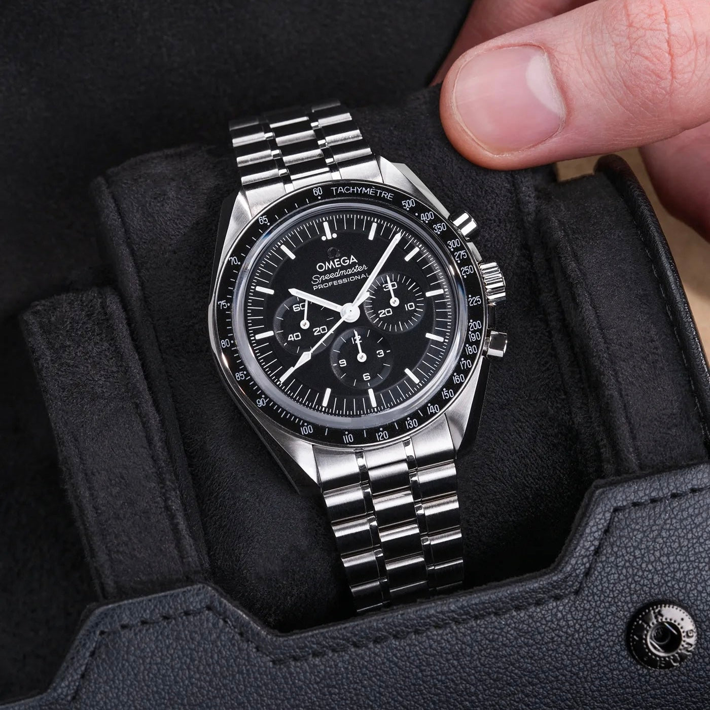 Étui Montre Cuir 2 Places Voyage Compact