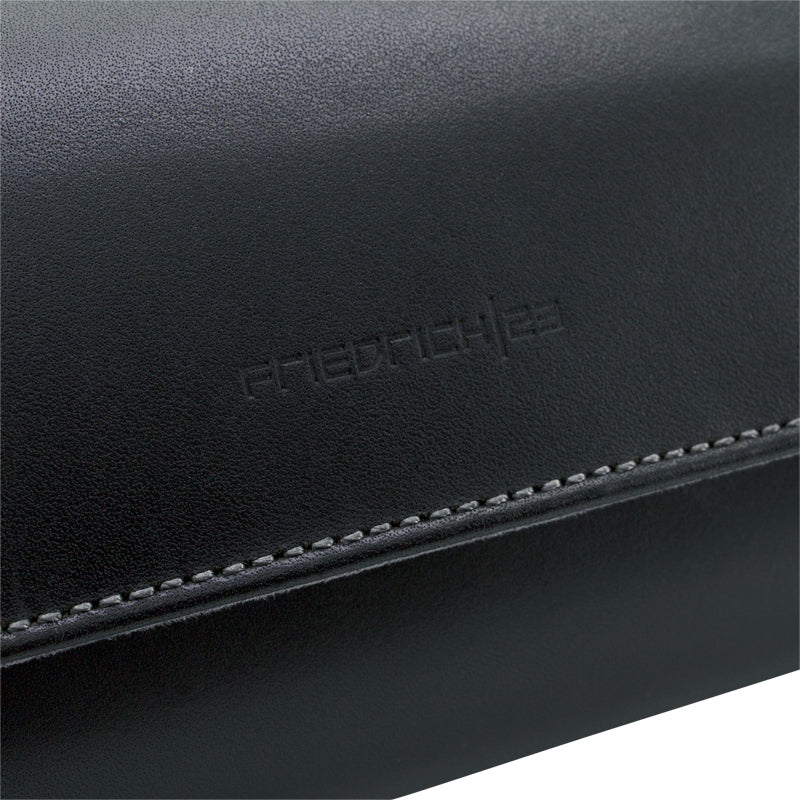 Etui Montre Cuir Noir 3 Places Haut Gamme