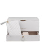Boîte Bijoux Cuir Aurora Multi-Compartiments