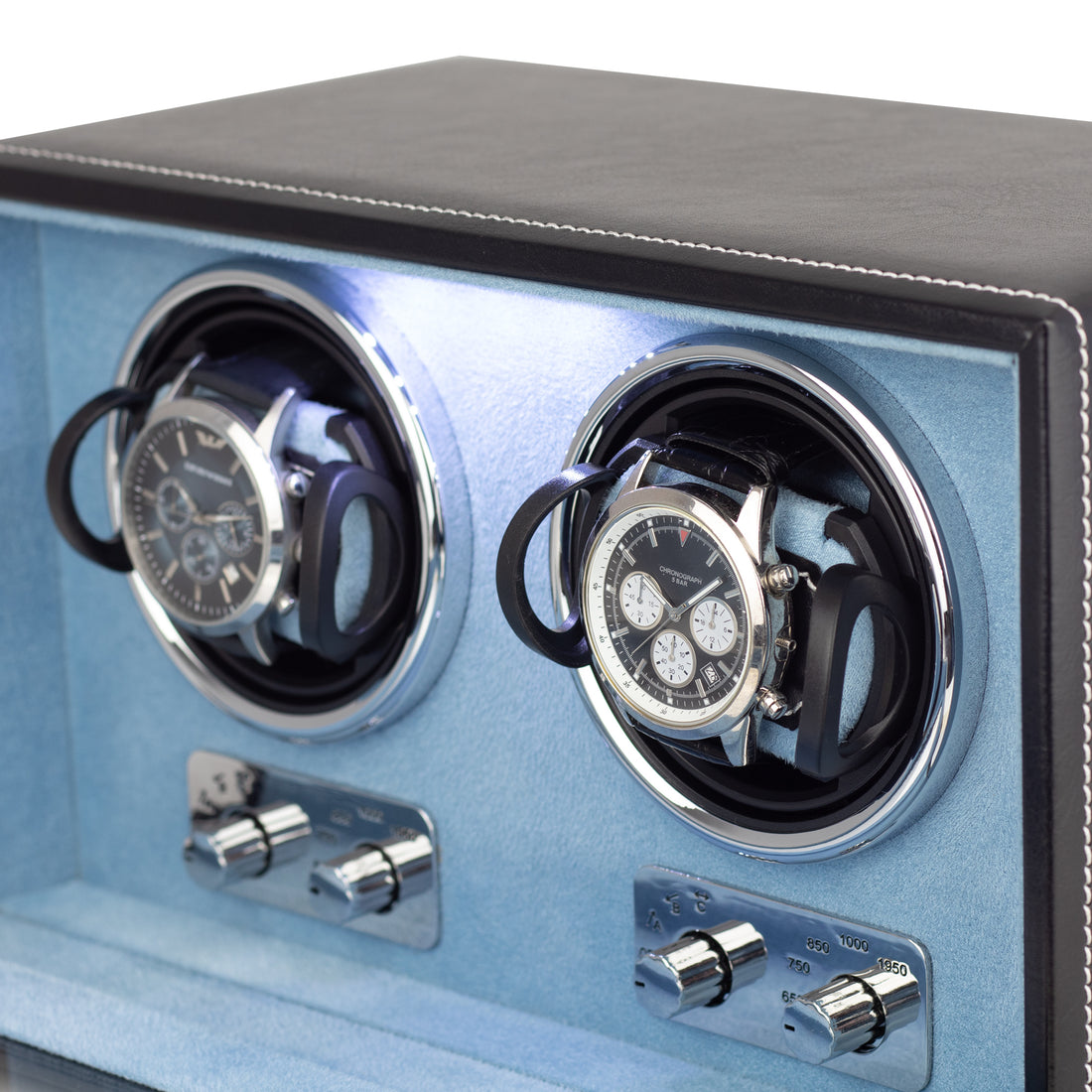 Remontoir Montre Automatique Simili Cuir Double Bond