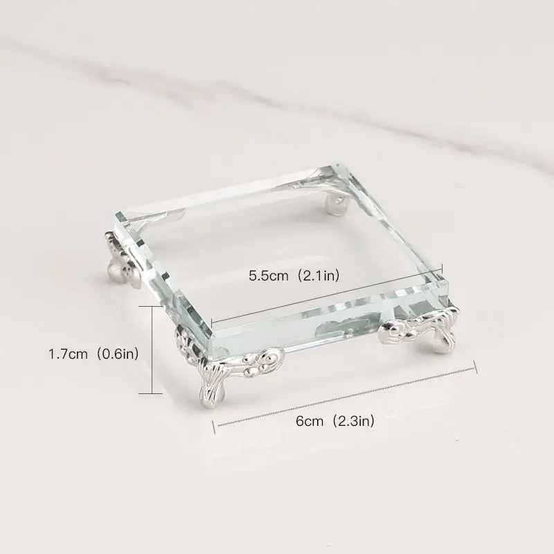 Présentoir collier verre