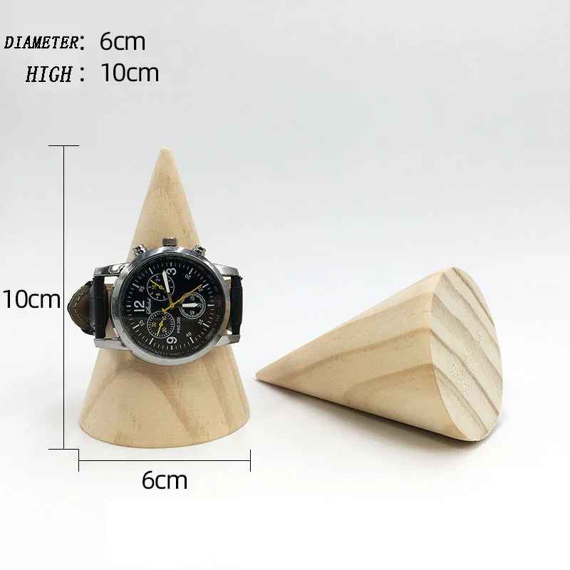 Presentoir cone bois pour bracelet montre