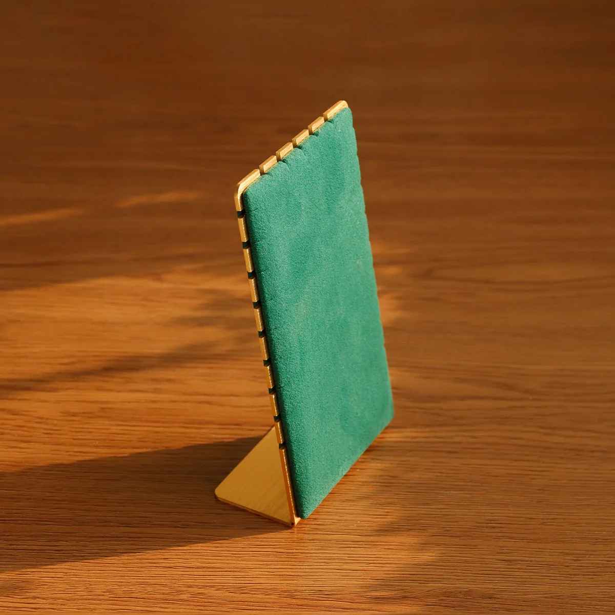 Présentoir de comptoir collier en métal velours