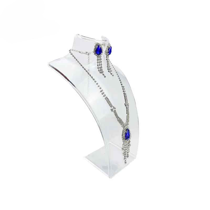 Présentoir collier buste plastique