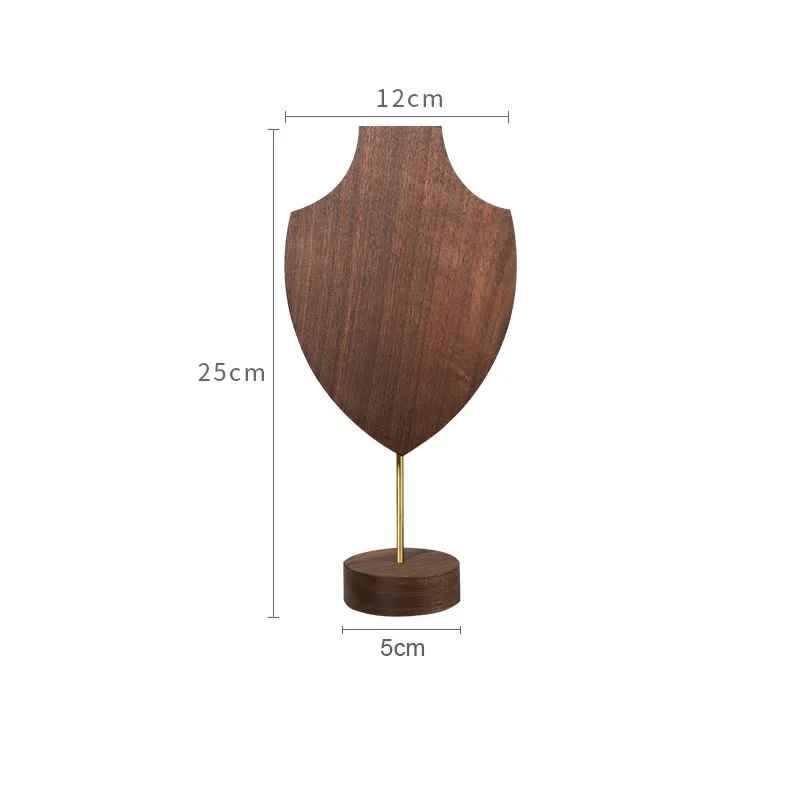 Presentoir collier buste femme bois