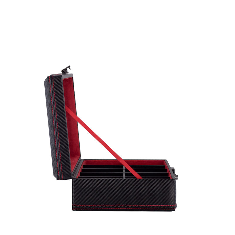 Boite a Montres Plastique Carbone 10 Places Vitrine