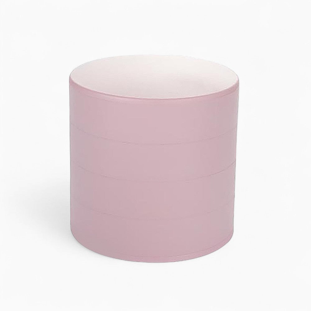 Boîte Bijoux Plastique Rotative 4 Niveaux Ronde