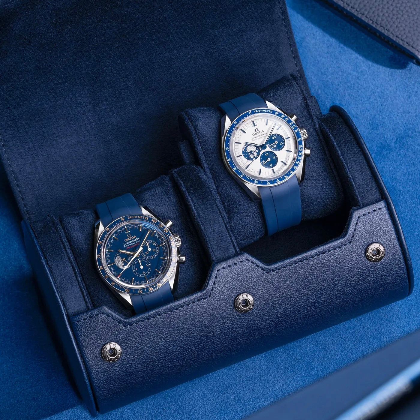 Étui Montre Cuir 2 Places Voyage Compact