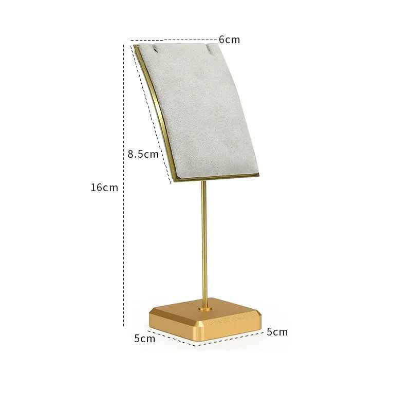 Presentoir de comptoir collier femme  metal velours