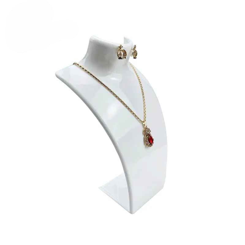 Présentoir collier buste plastique