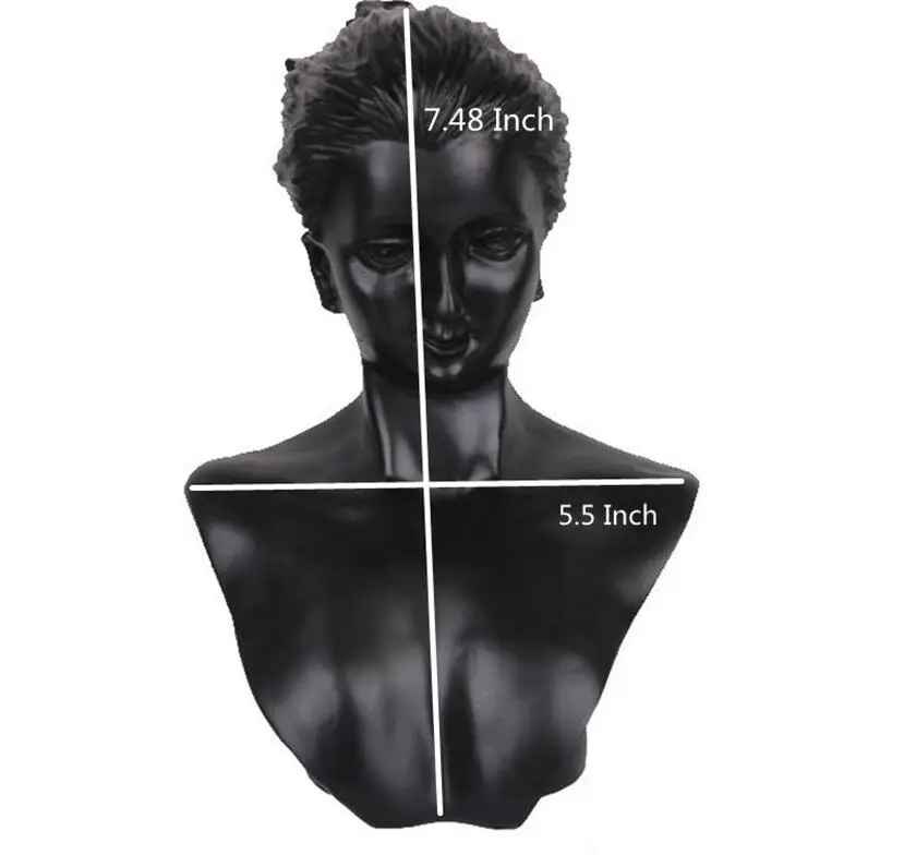 Présentoir collier buste femme réaliste
