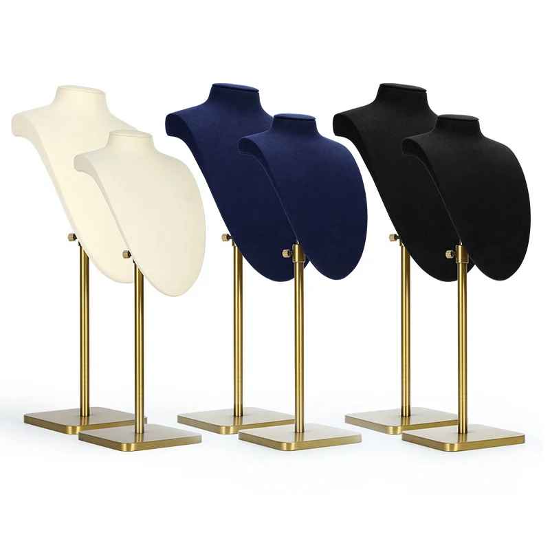 presentoir collier vitrine sur pied