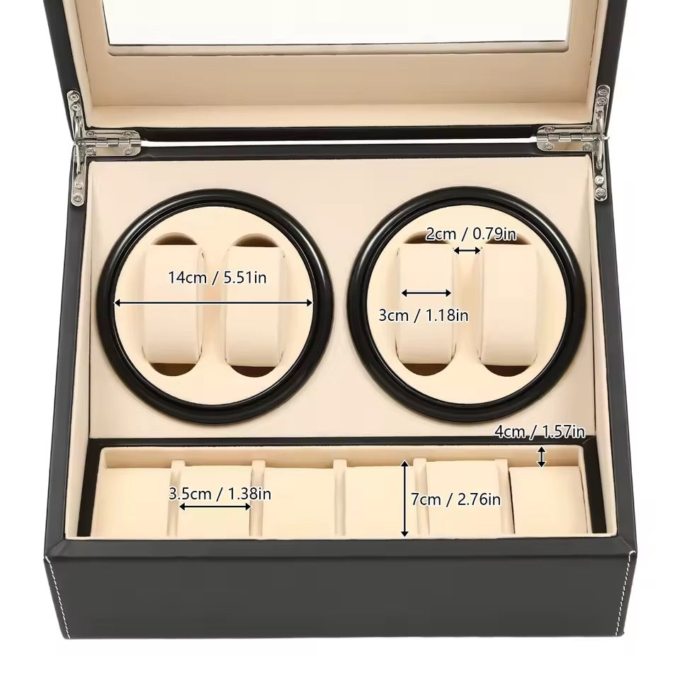 Remontoir Montre Automatique Cuir Silencieux Premium