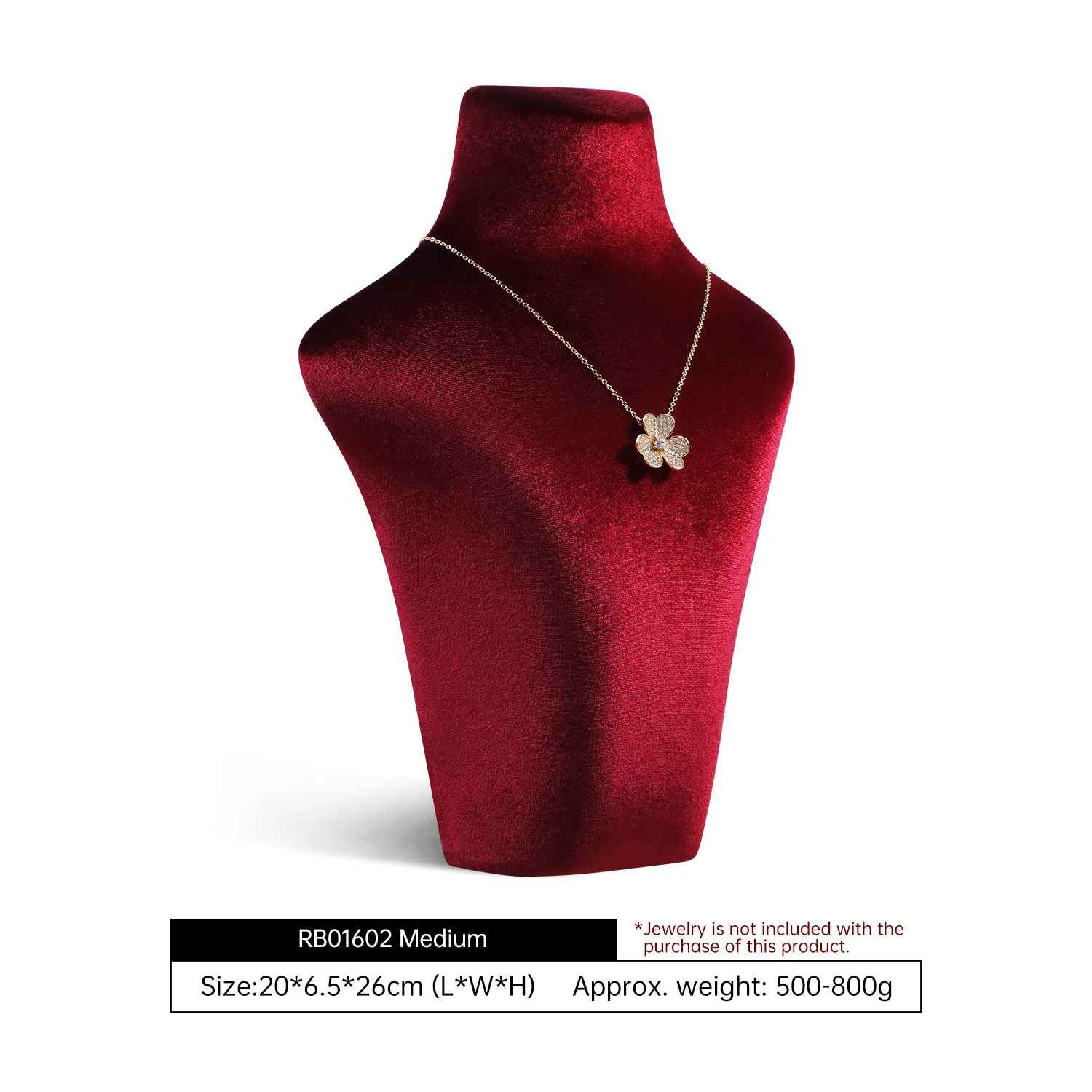 Présentoir collier velours