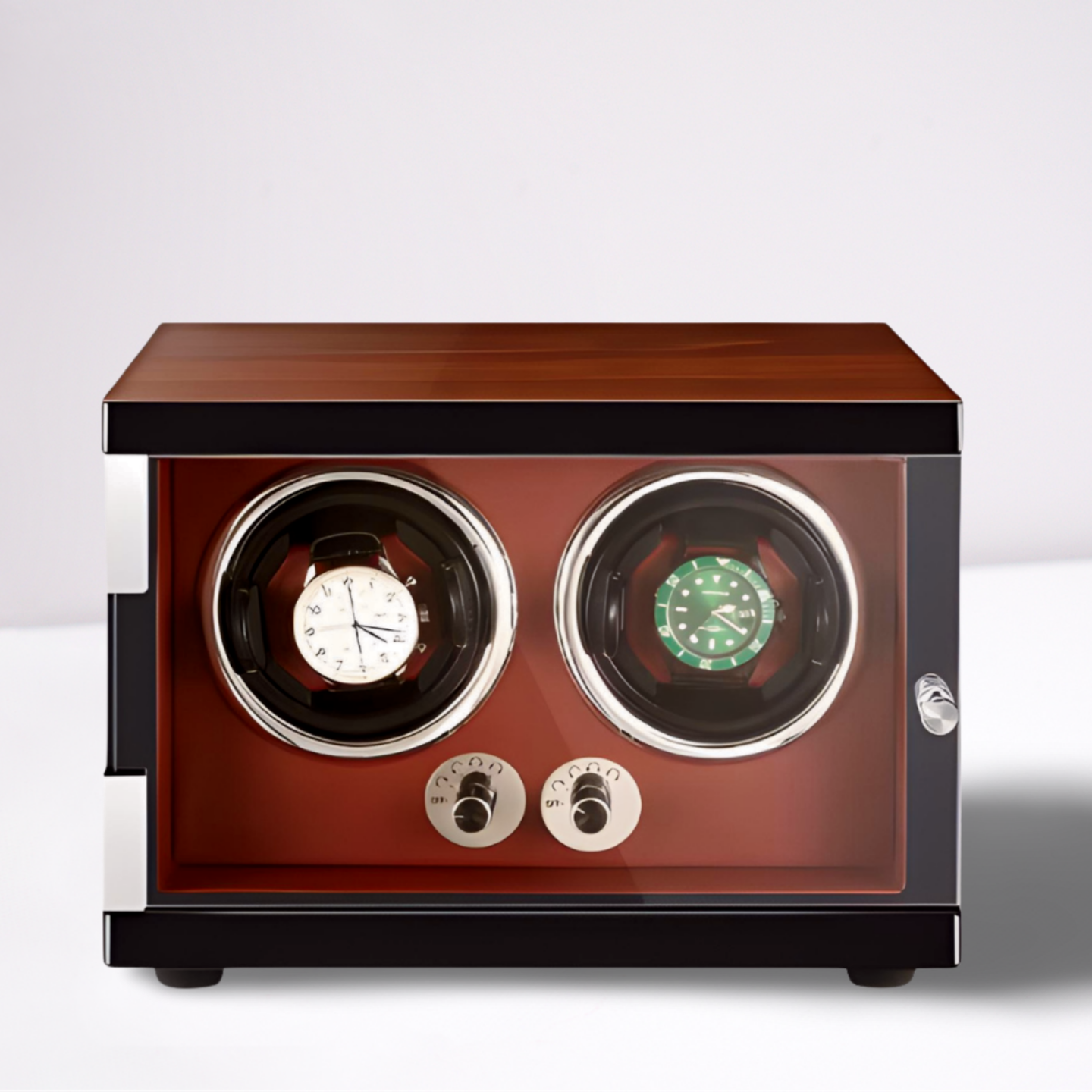 Remontoir Montre Bois Rouge Byzantin Duo